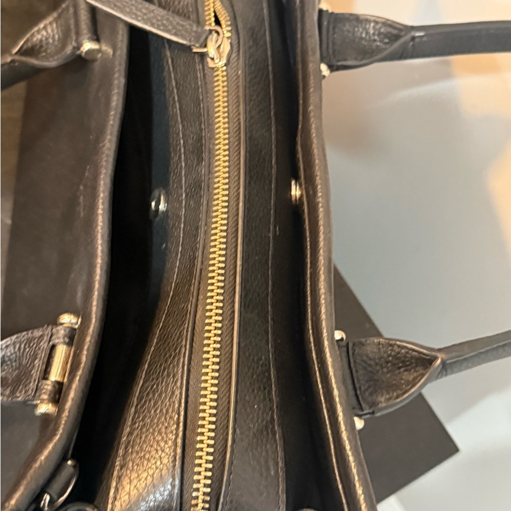 Kate Spade Black Satchel with Silver Hardware - Picture 9 of 11